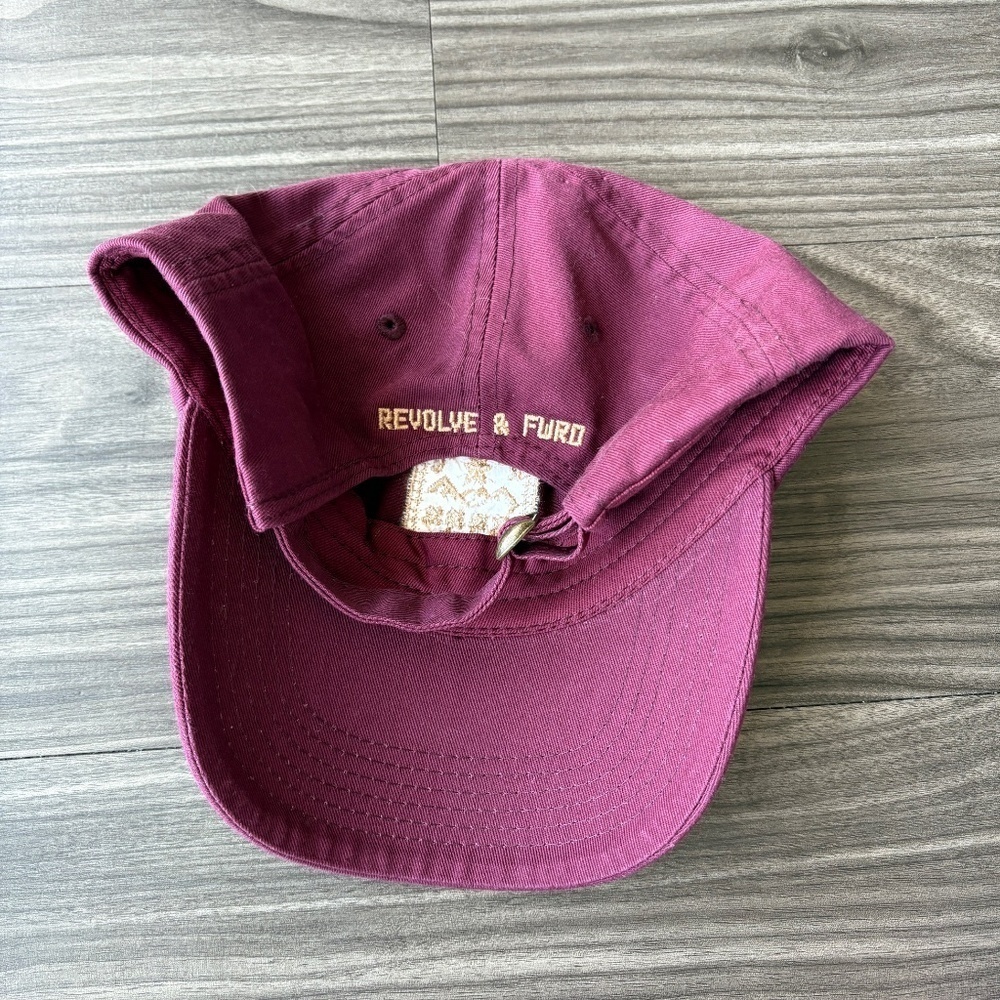 REVOLVE & FRWD Hat Maroon Adjustable - Picture 4 of 4
